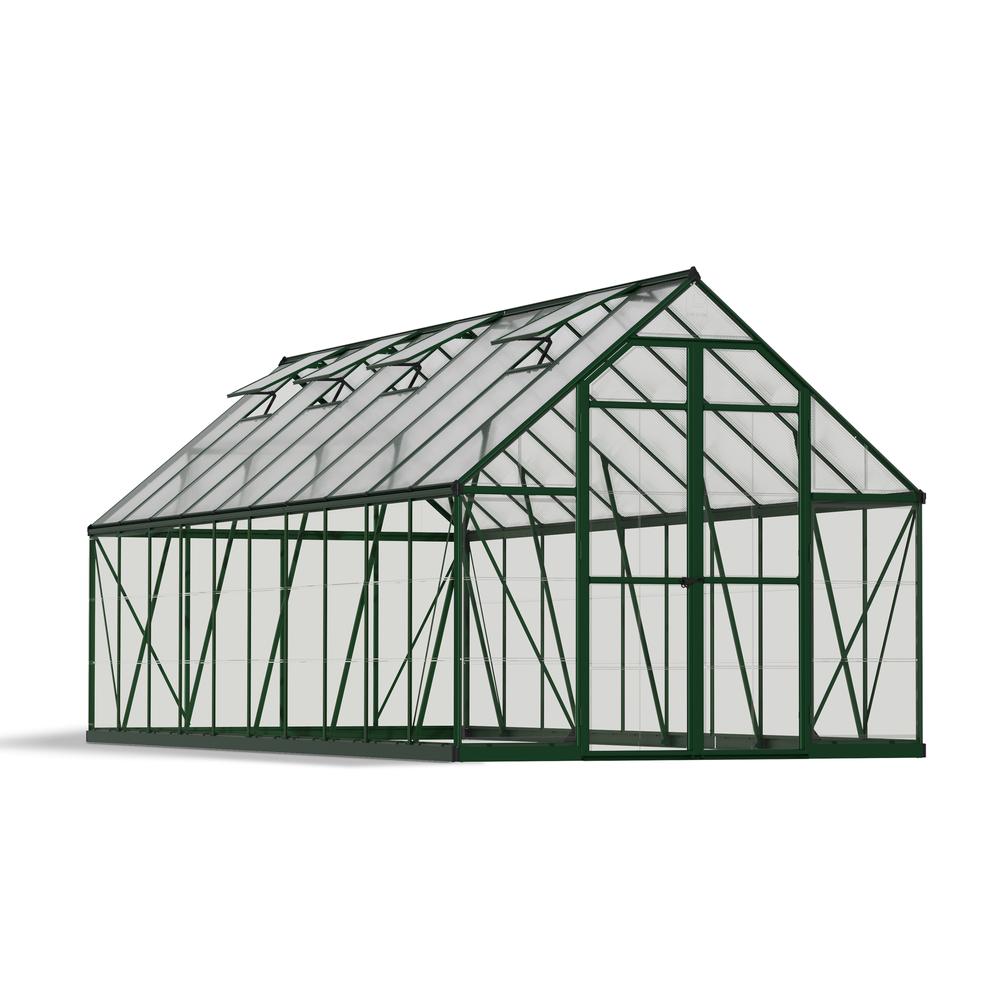 Balance 8' x 20' Greenhouse - Green. Picture 1