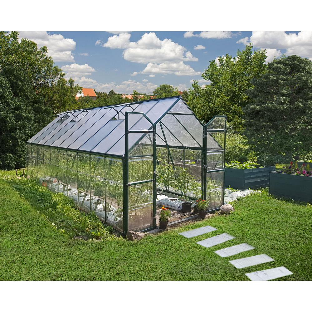 Balance 8' x 20' Greenhouse - Green. Picture 2