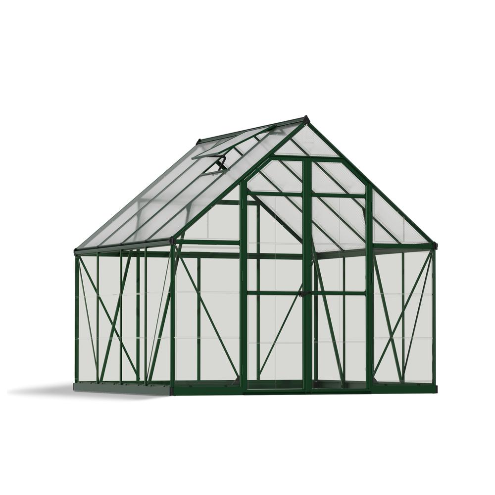Balance 8' x 8' Greenhouse - Green. Picture 1