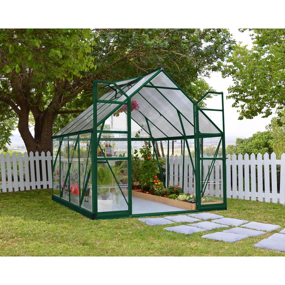 Balance 8' x 8' Greenhouse - Green. Picture 4