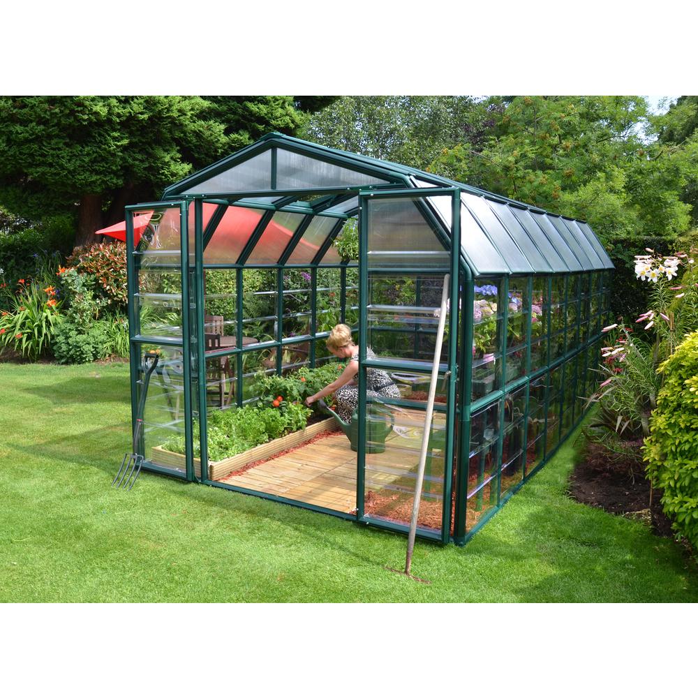 Grand Gardener 8' x 16' Greenhouse - Clear. Picture 5