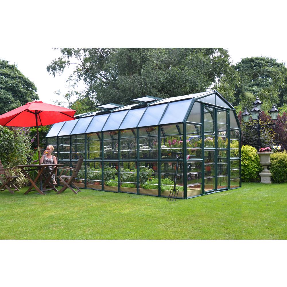 Grand Gardener 8' x 16' Greenhouse - Clear. Picture 6
