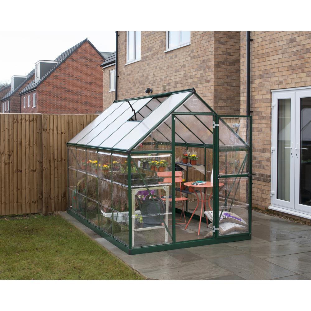 Hybrid 6' x 10' Greenhouse - Green. Picture 6