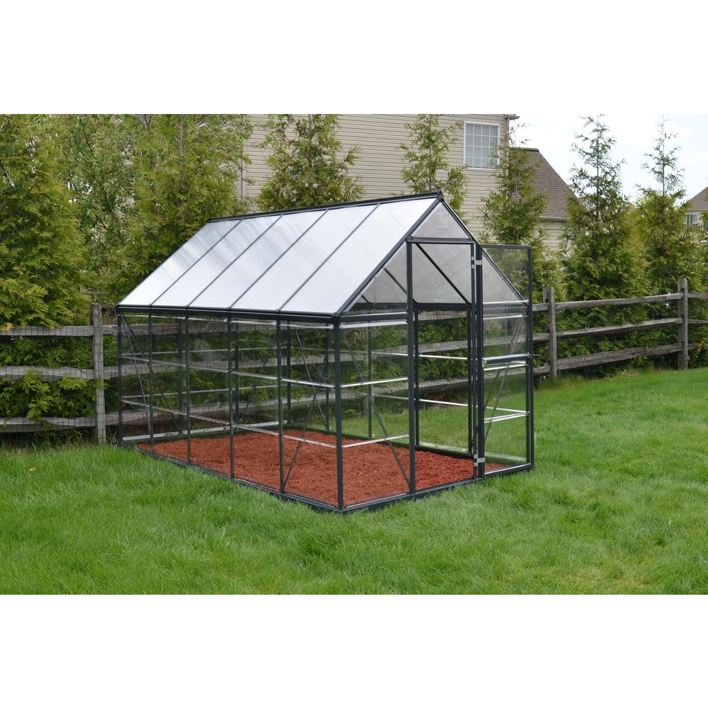 Hybrid 6' x 10' Greenhouse - Gray. Picture 10