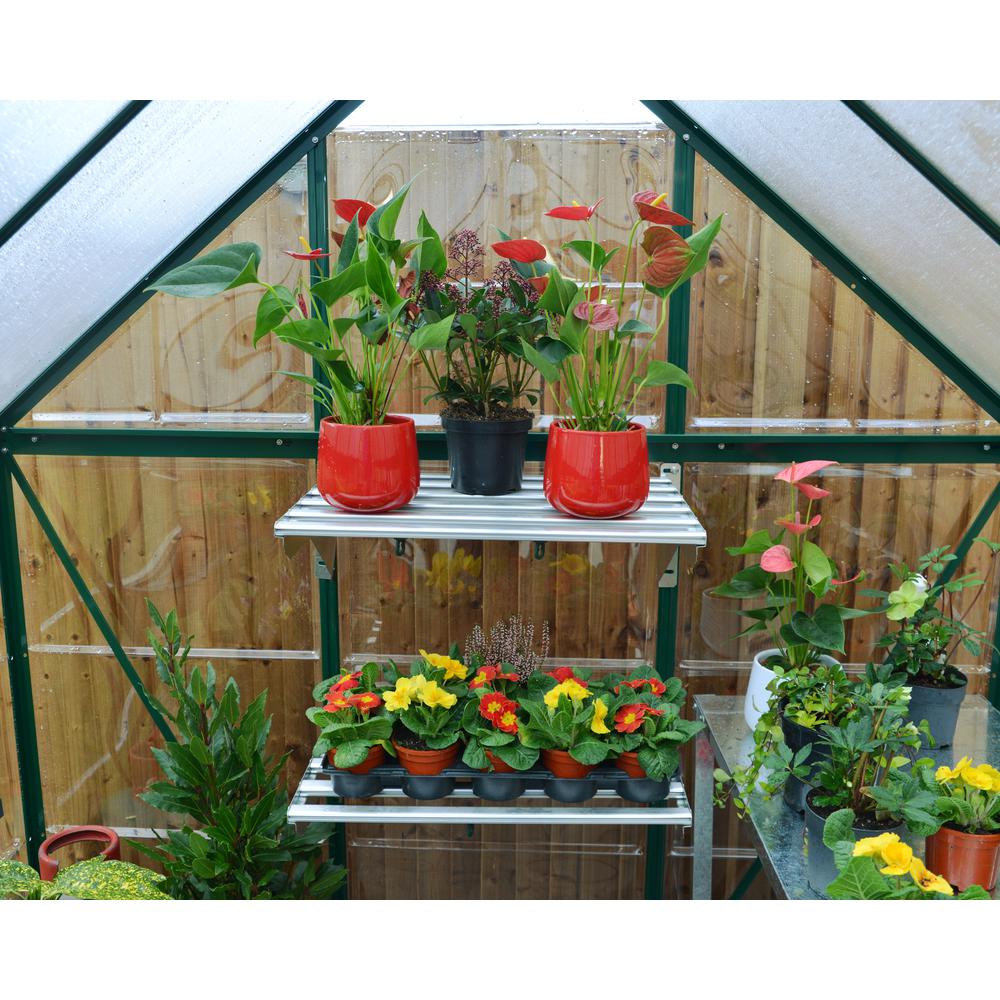 Hybrid 6' x 4' Greenhouse - Green. Picture 4