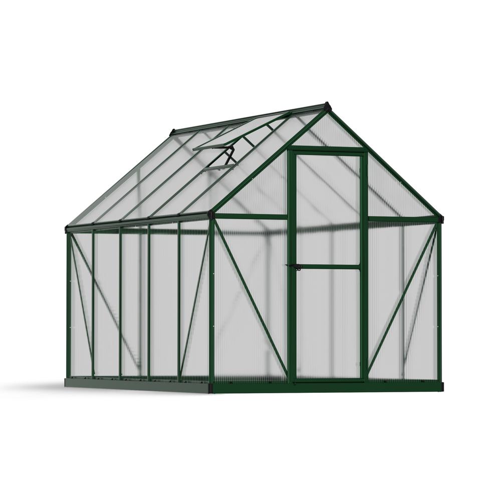 Mythos 6' x 10' Greenhouse - Green. Picture 1