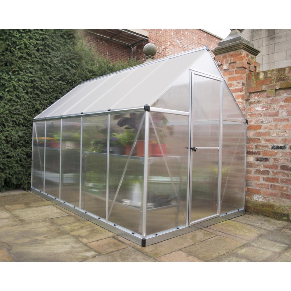 Mythos 6' x 10' Greenhouse - Silver. Picture 11