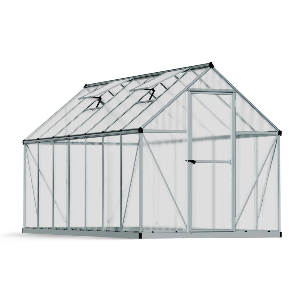 Mythos 6' x 14' Greenhouse - Silver. Picture 1