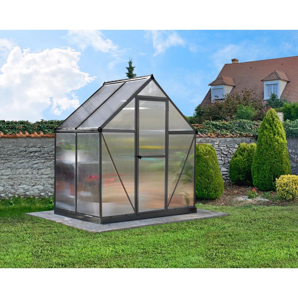 Mythos 6' x 4' Greenhouse - Gray. Picture 5
