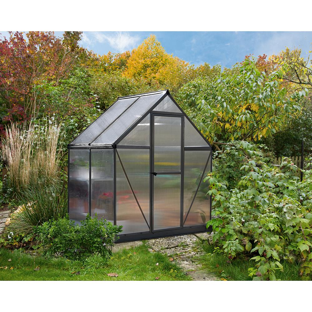 Mythos 6' x 4' Greenhouse - Gray. Picture 6