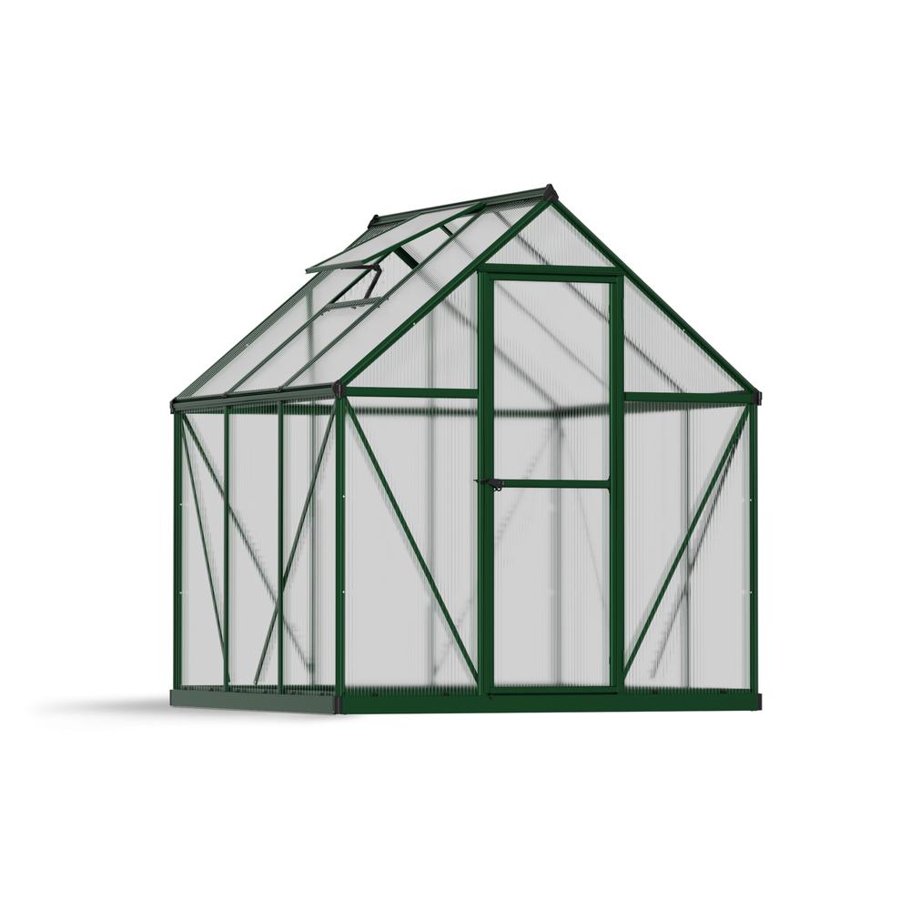 Mythos 6' x 6' Greenhouse-Green. Picture 1
