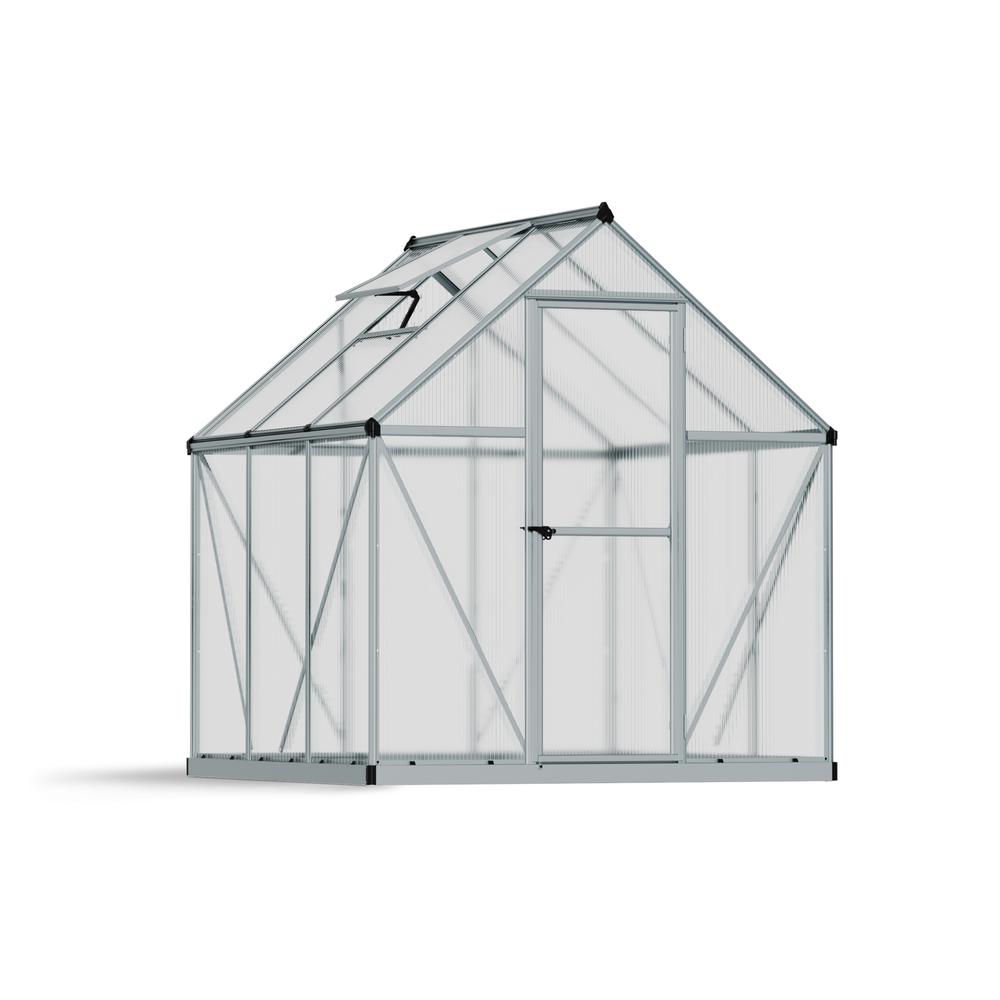 Mythos 6' x 6' Greenhouse-Silver. Picture 1