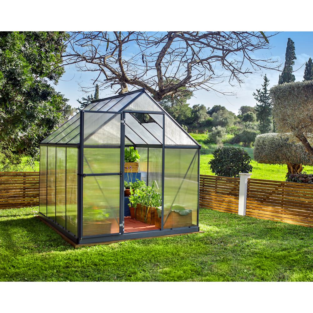 Mythos 6' x 8' Greenhouse - Gray. Picture 18