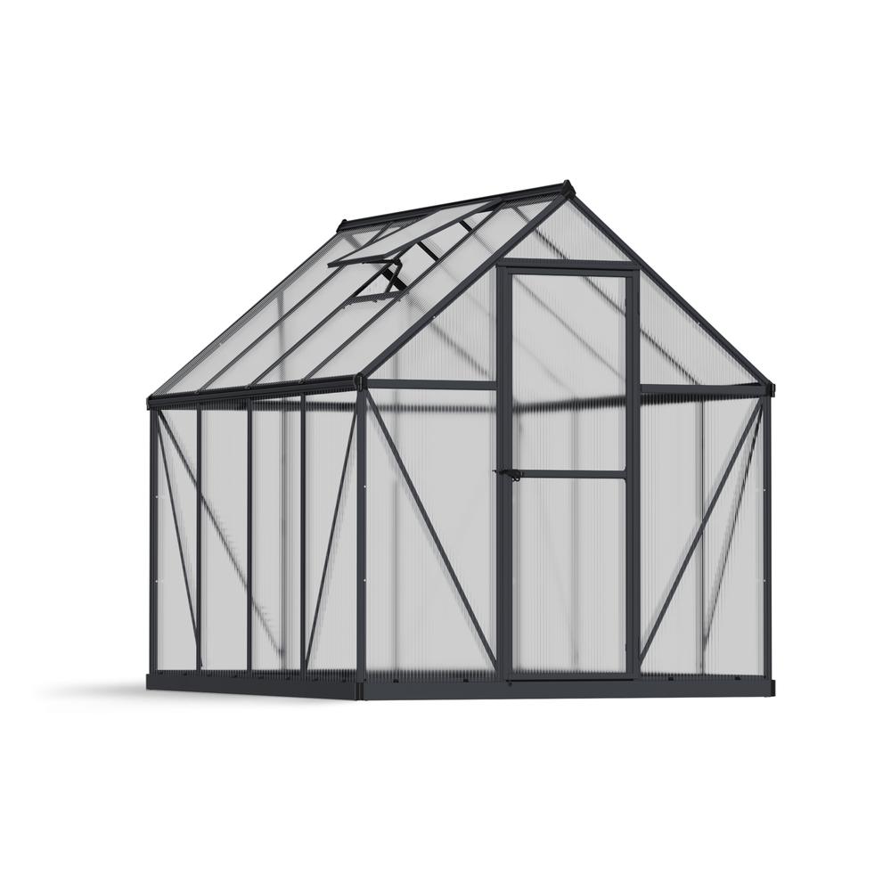 Mythos 6' x 8' Greenhouse - Gray. Picture 1