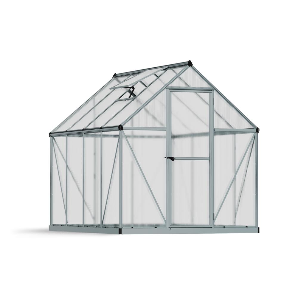 Mythos 6' x 8' Greenhouse - Silver. Picture 15