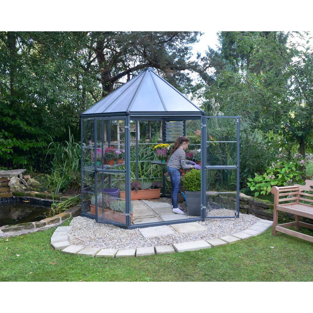 Oasis Hex 7' x 8' Greenhouse. Picture 4