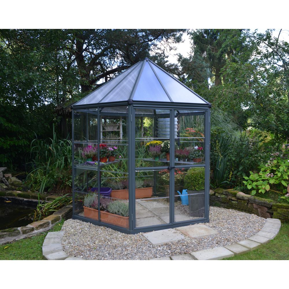 Oasis Hex 7' x 8' Greenhouse. Picture 11