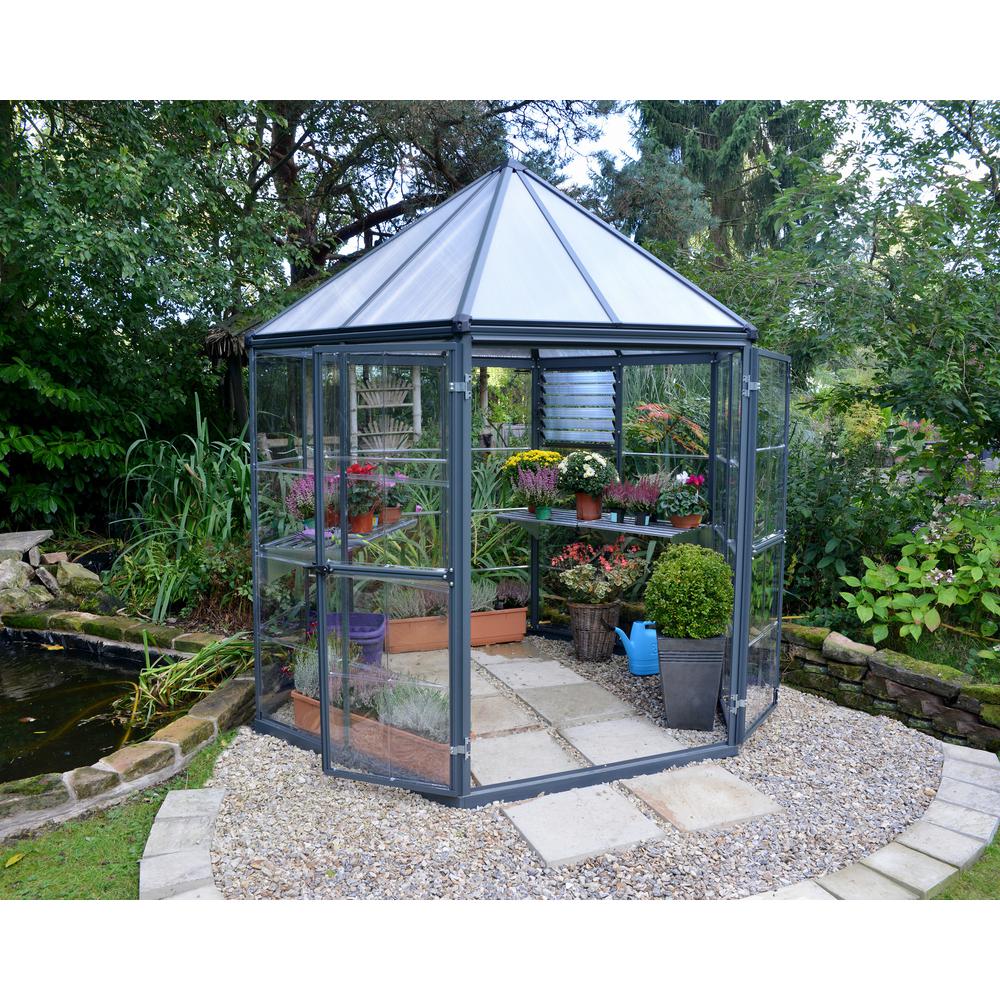 Oasis Hex 7' x 8' Greenhouse. Picture 14