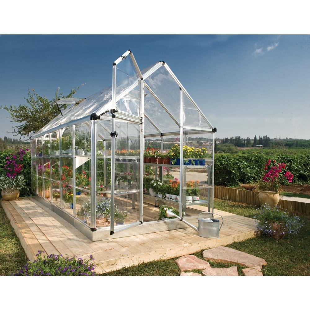 Snap & Grow 6' x 12' Greenhouse - Silver. Picture 3