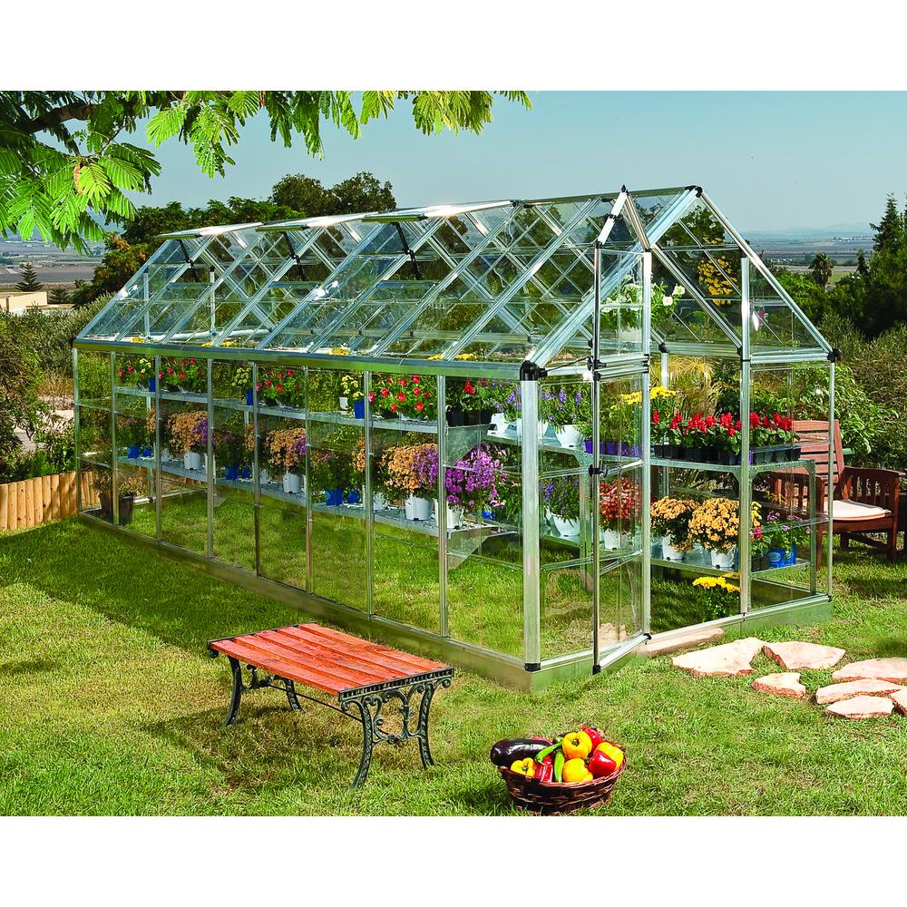 Snap & Grow 6' x 16' Greenhouse - Silver. Picture 4