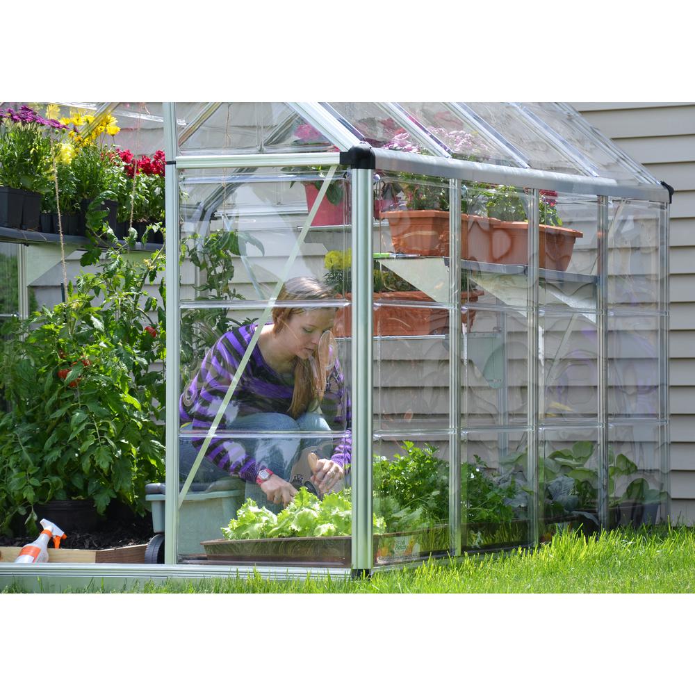 Snap & Grow 6' x 8' Greenhouse - Silver. Picture 3