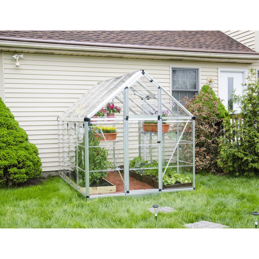 Snap & Grow 6' x 8' Greenhouse - Silver. Picture 4