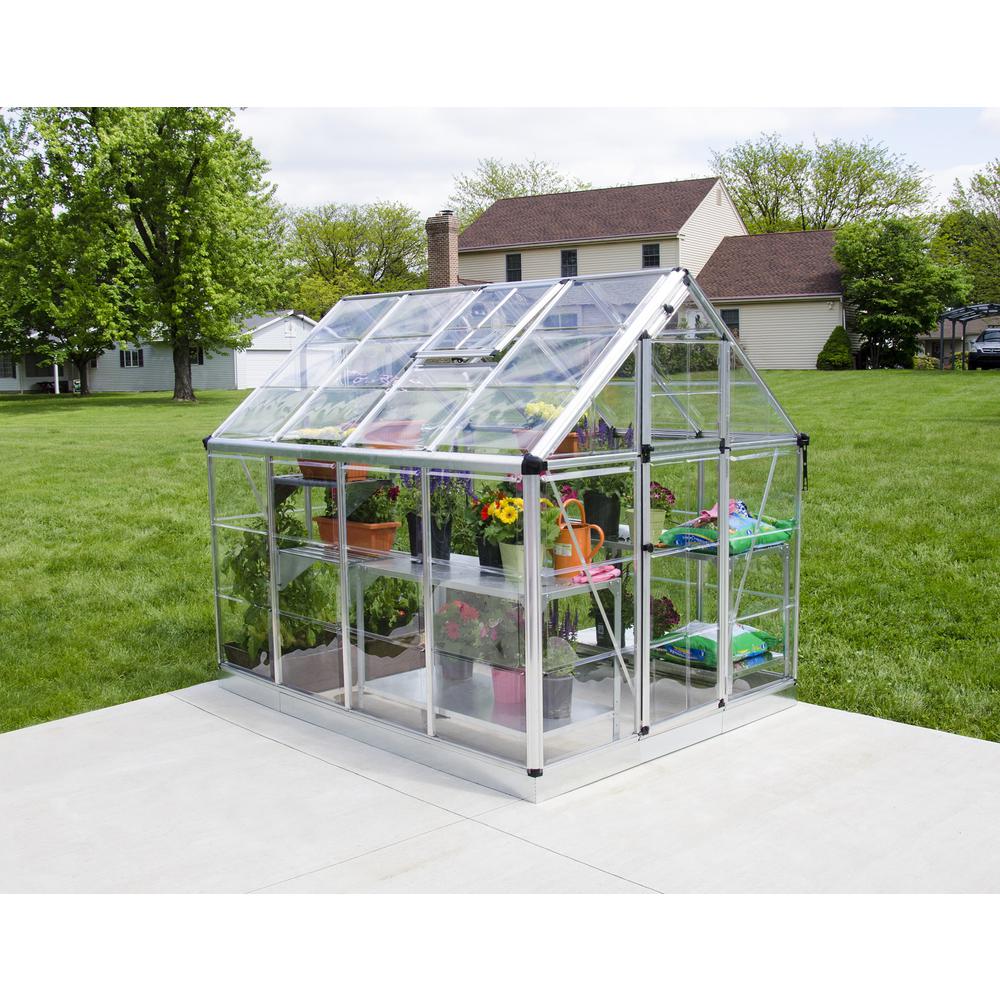 Snap & Grow 6' x 8' Greenhouse - Silver. Picture 6