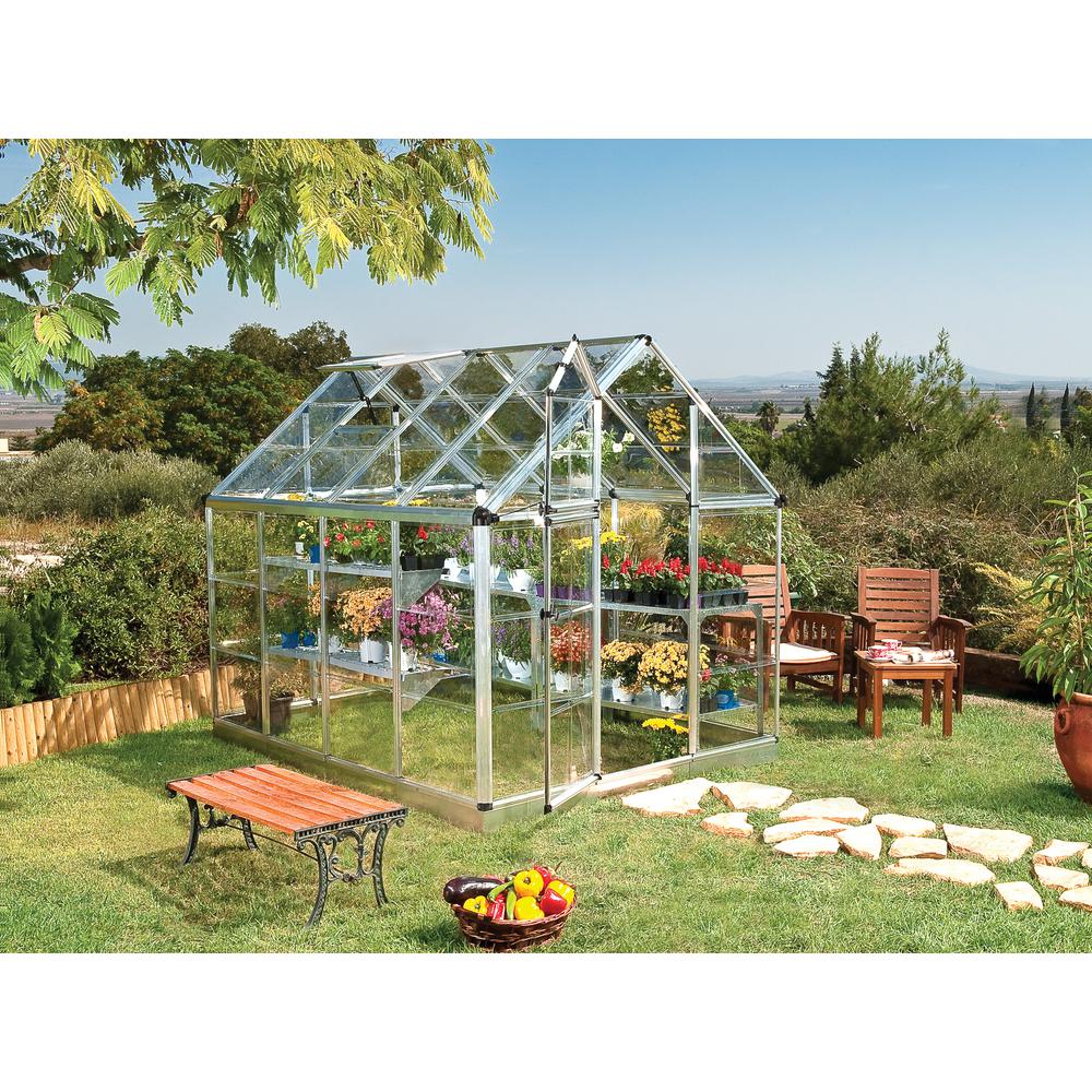 Snap & Grow 6' x 8' Greenhouse - Silver. Picture 7