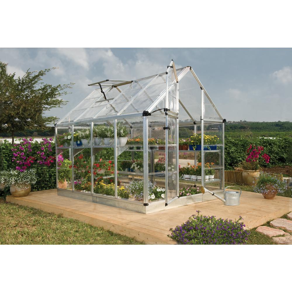 Snap & Grow 6' x 8' Greenhouse - Silver. Picture 8