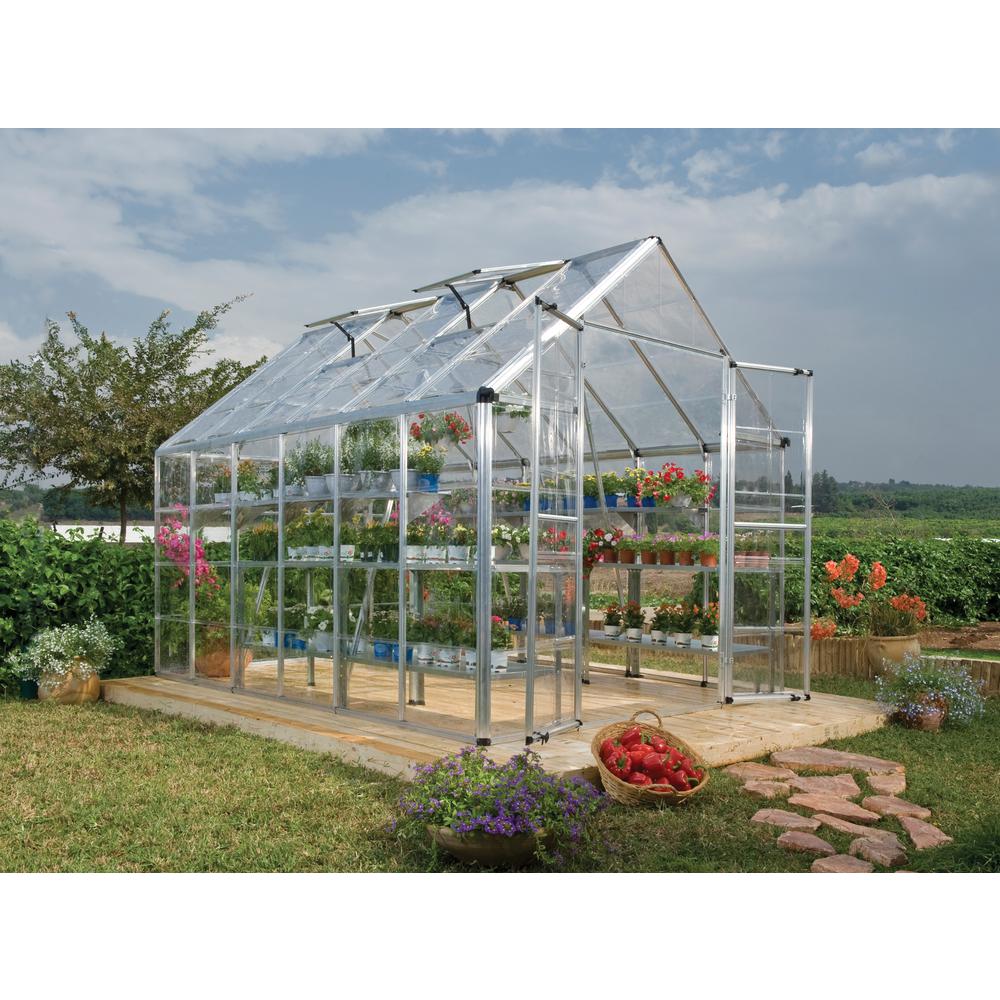 Snap & Grow 8' x 12' Greenhouse - Silver. Picture 3