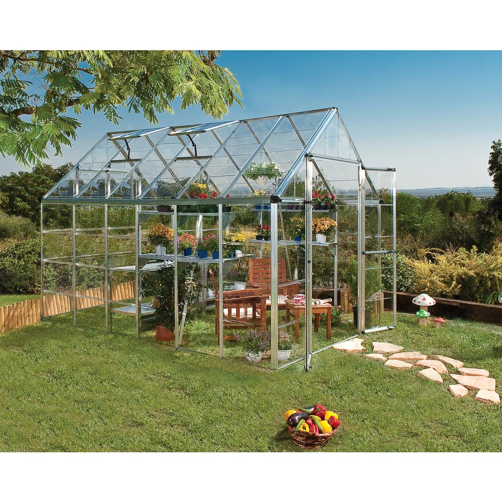 Snap & Grow 8' x 12' Greenhouse - Silver. Picture 7