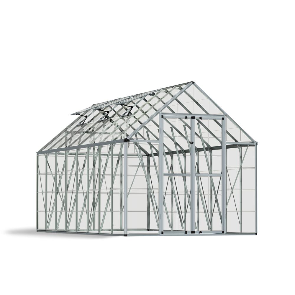 Snap & Grow 8' x 16' Greenhouse - Silver. Picture 1