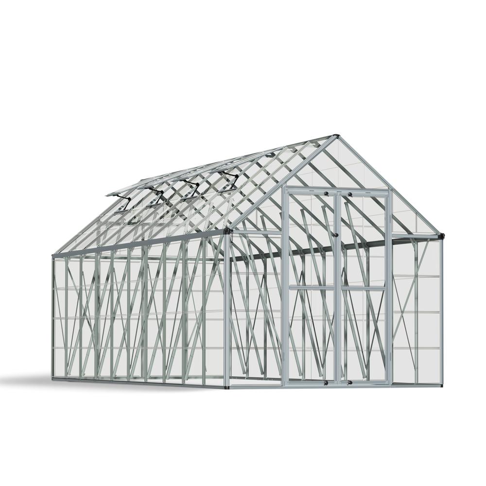 Snap & Grow 8' x 20' Greenhouse - Silver. Picture 1
