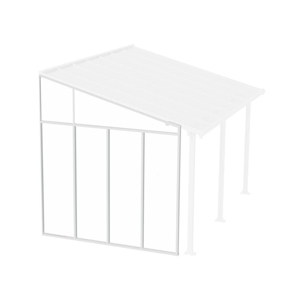 Feria 10' Patio Cover Sidewall Kit - White. Picture 1