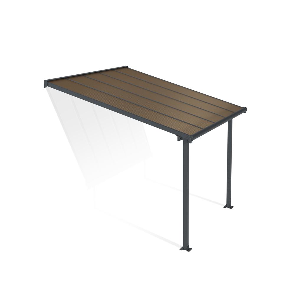 Olympia 10' x 10' Patio Cover - Gray/Bronze. Picture 4