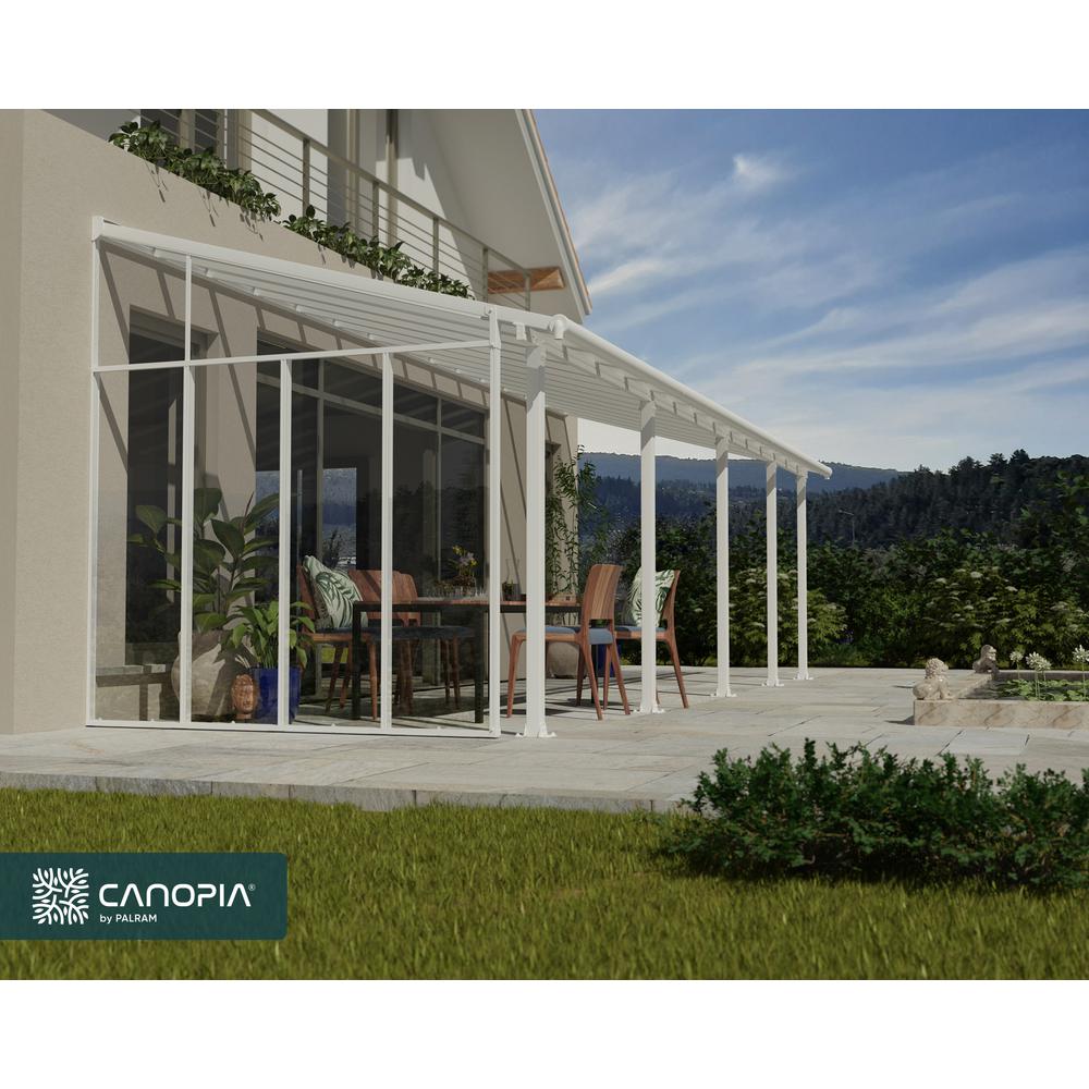Feria 10' Patio Cover Sidewall Kit - White. Picture 5