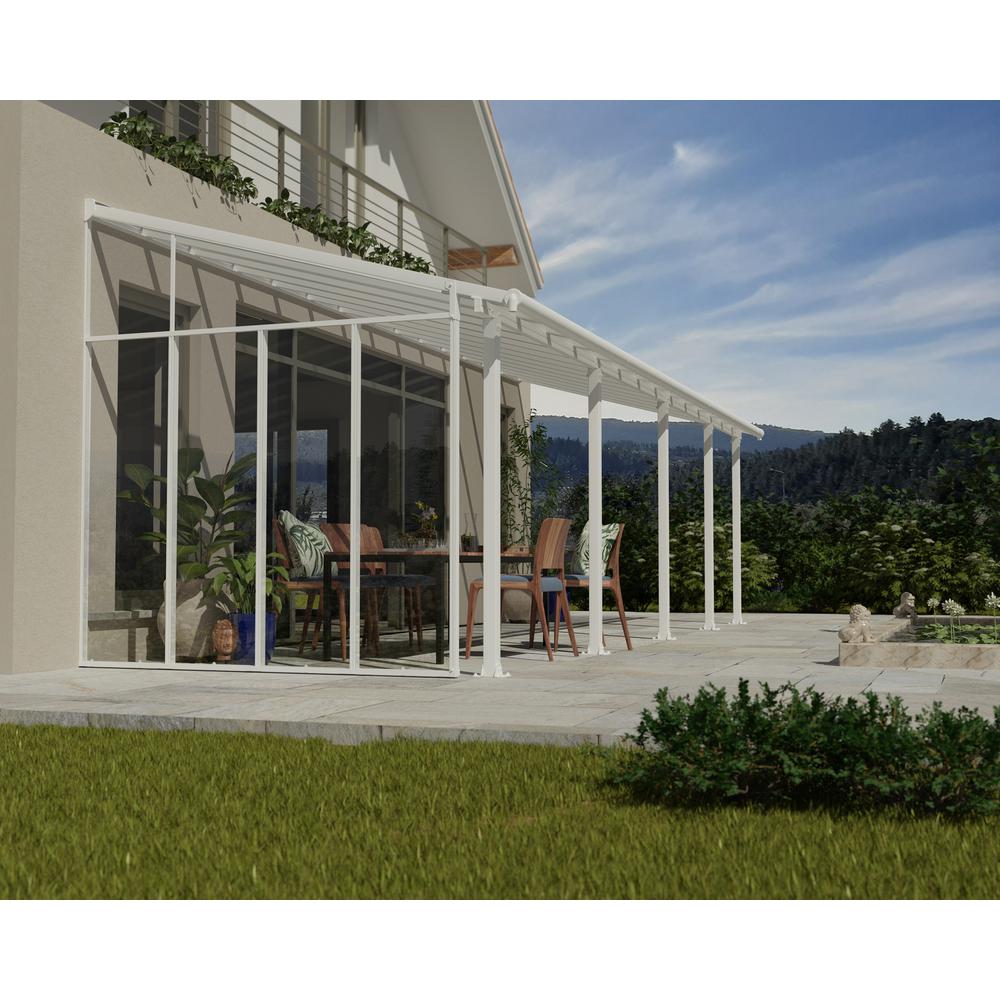 Feria 10' Patio Cover Sidewall Kit - White. Picture 7