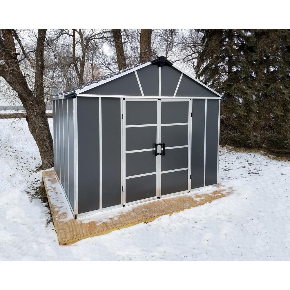 Yukon S 11' x 9' Shed - Gray. Picture 19