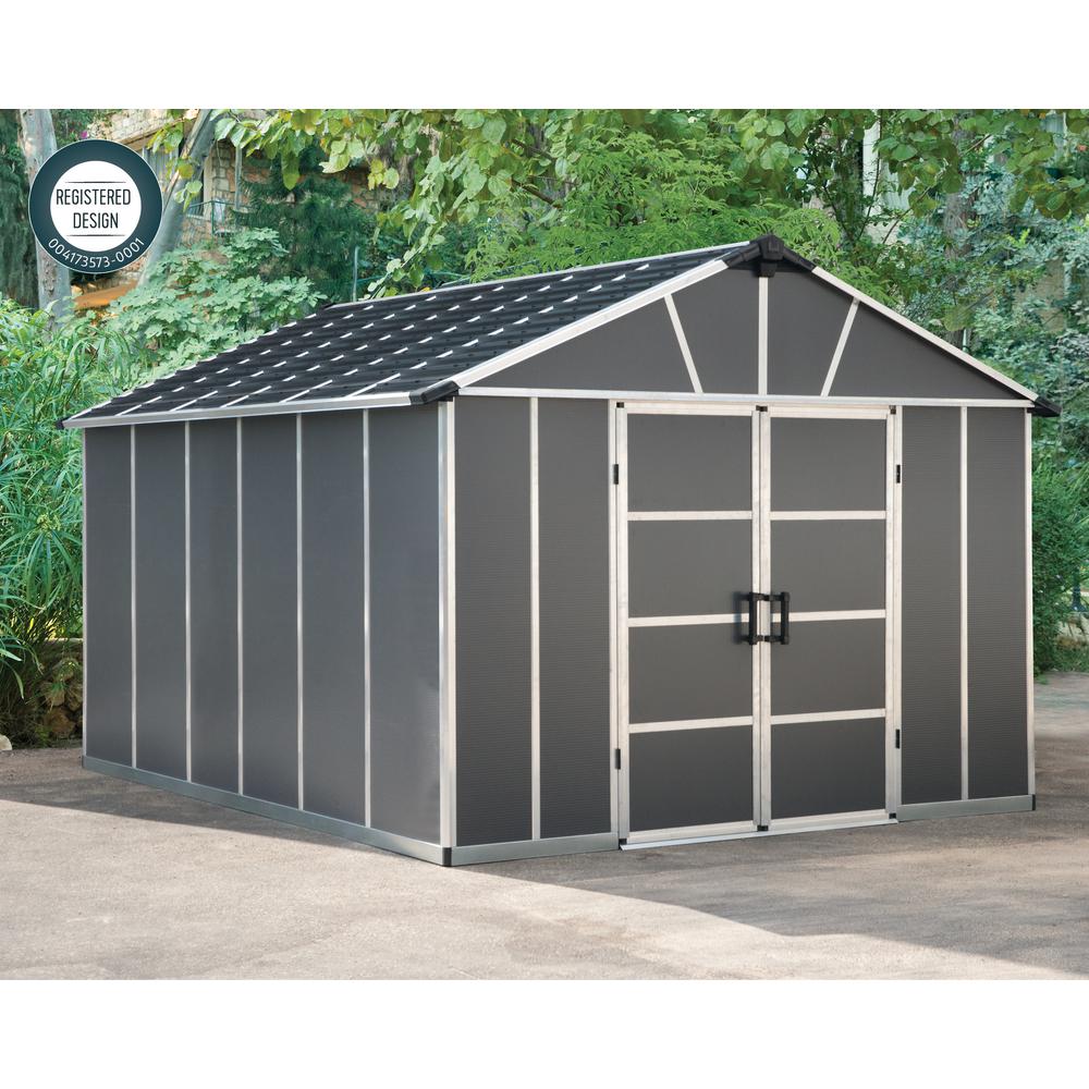 Yukon S 11' x 13' Shed - Gray. Picture 17