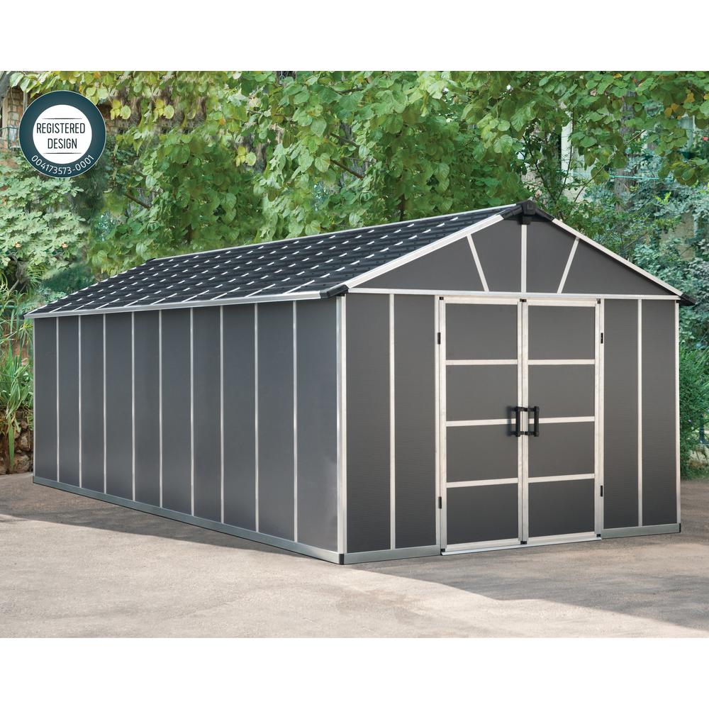 Yukon S 11' x 21' Shed - Gray. Picture 17