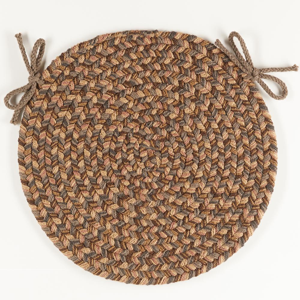 Camden Shades of Brown 15" Chair Pad. Picture 1