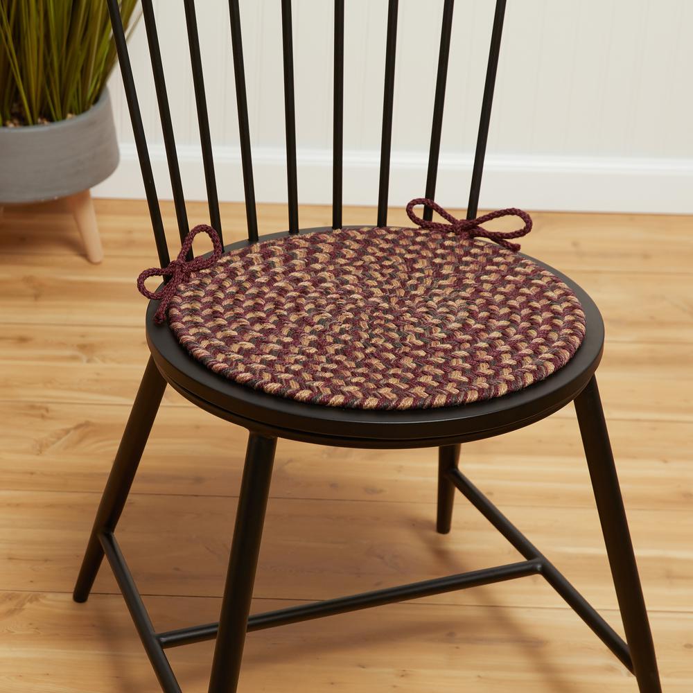 Camden Garnet Tweed 15" Chair Pad. Picture 9
