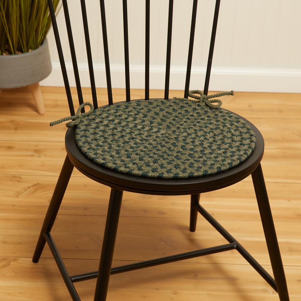 Twin River Green Multi 15" Chair Pad. Picture 9