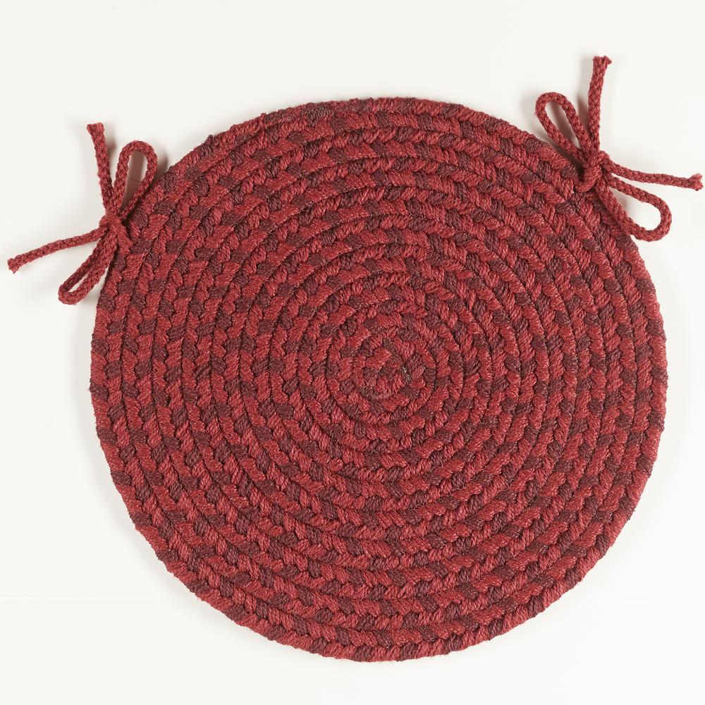 Twin River Red Multi 15" Chair Pad. Picture 1