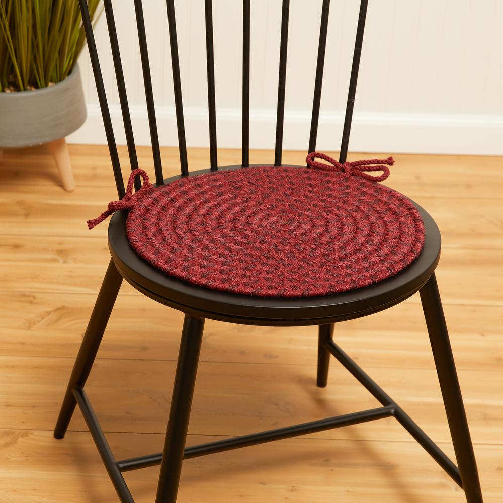 Twin River Red Multi 15" Chair Pad. Picture 9