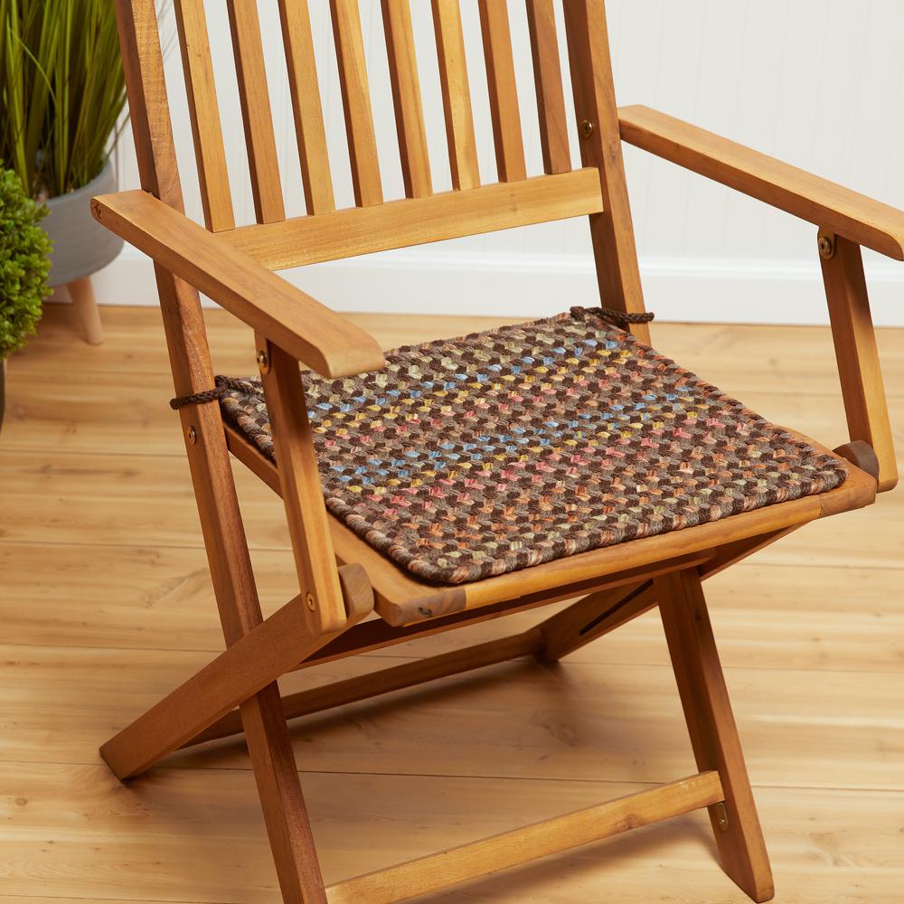 Woodstock Hickory Multicolor 15" Chair Pad. Picture 9