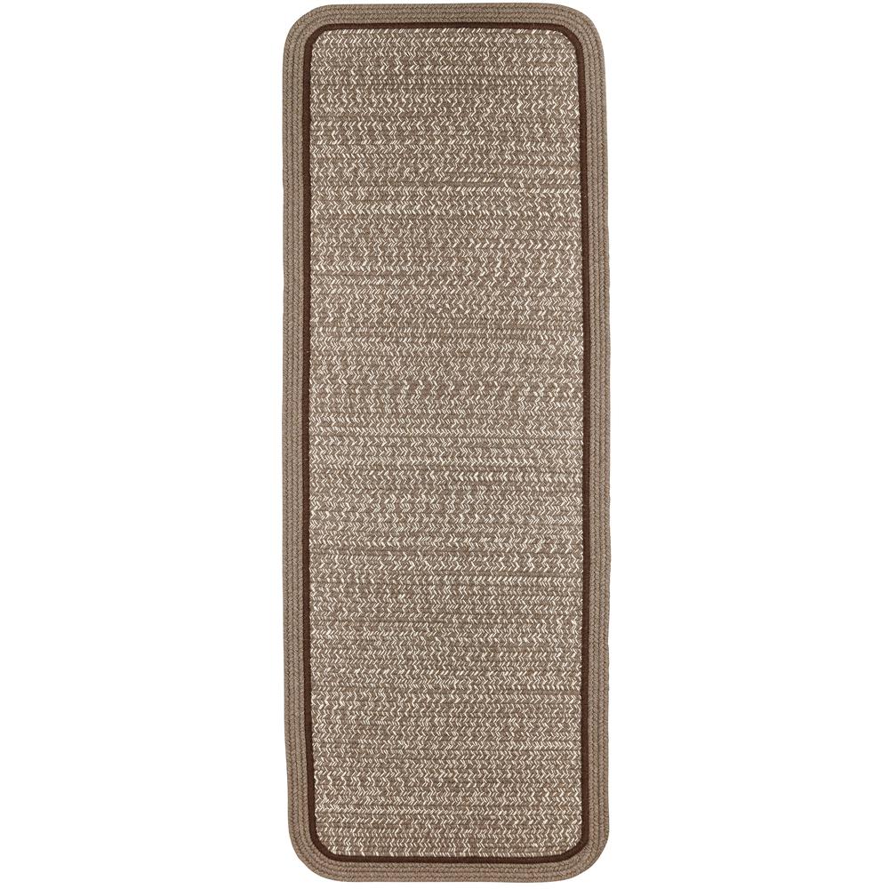 Casual Comfort Mocha Banded 2X8 Rect-Runner. Picture 1