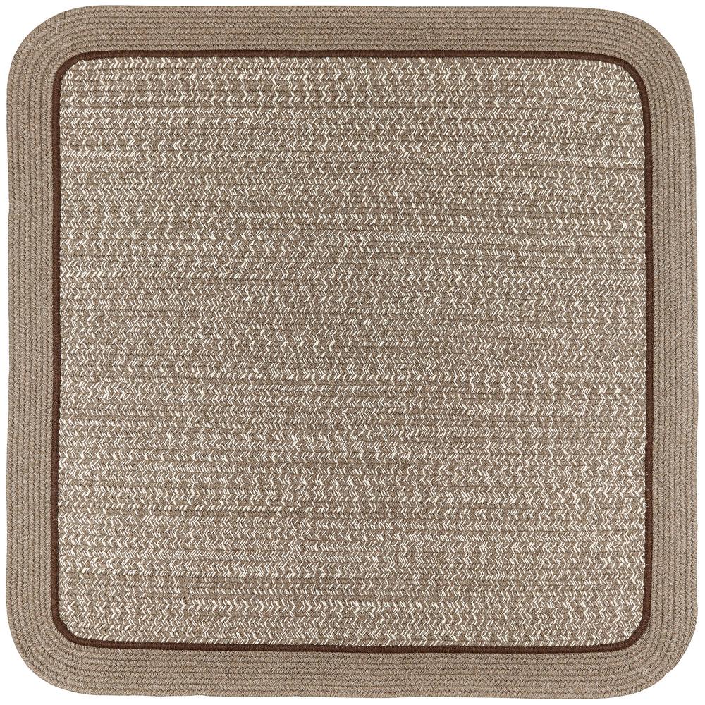 Casual Comfort Mocha Banded 8' Square. Picture 1