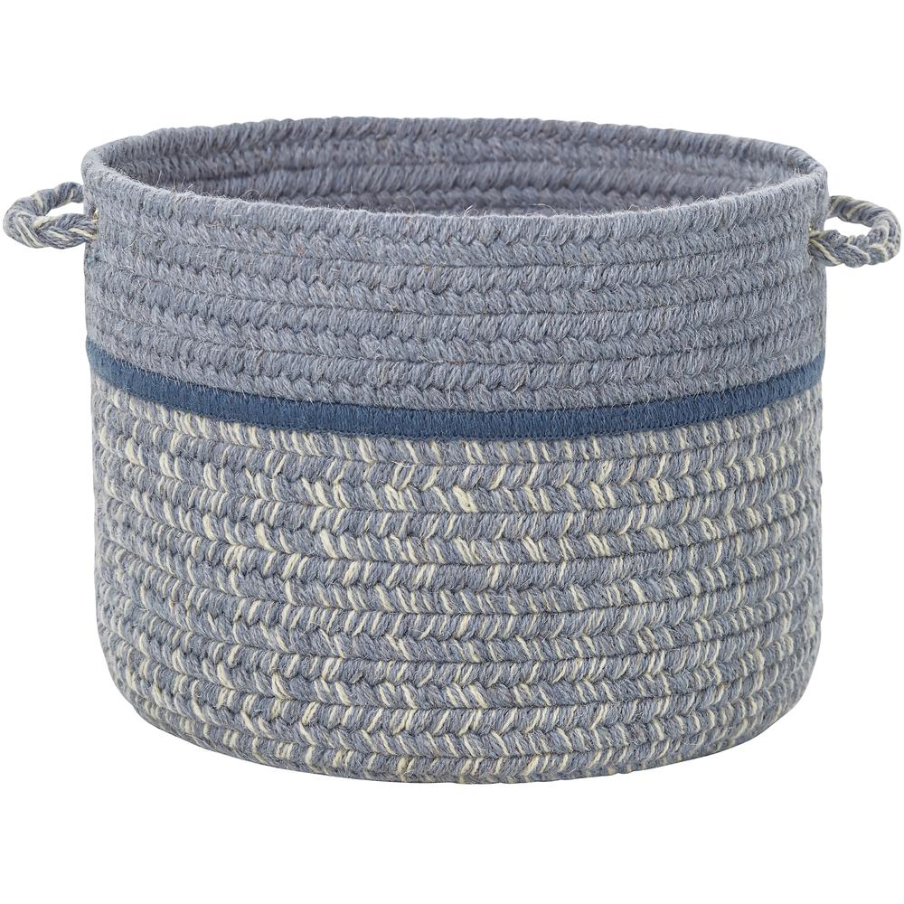 Casual Comfort Sunrise Blue Banded 18" x 12" Basket. Picture 1