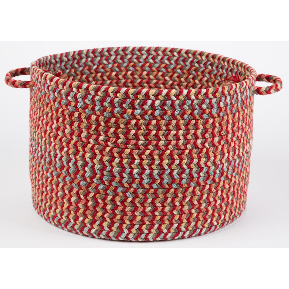 Cypress Brilliant Red 18" x 12" Basket. Picture 1